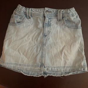 Light Washed Jean Skirt